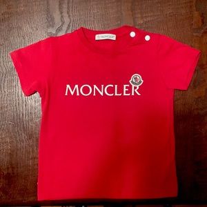 Authentic Toddler Red Moncler Shirt